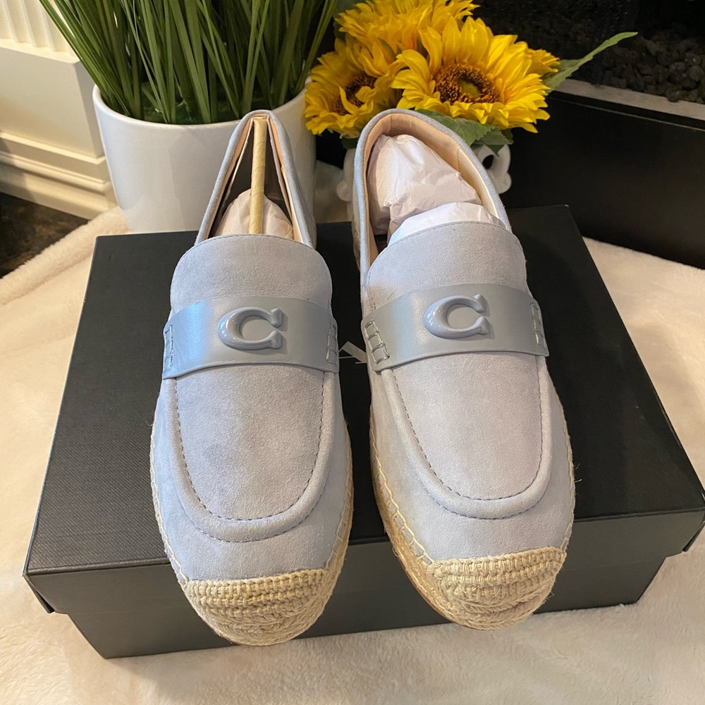 COACH Women's Pearl Slip On Cap Toe Flats